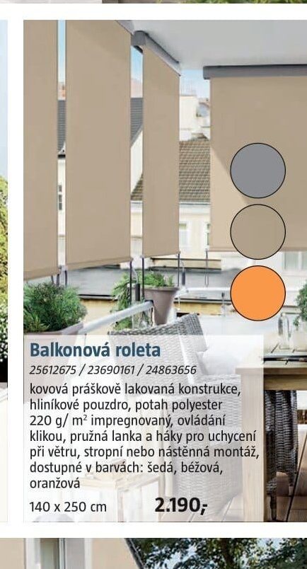 Balkonová roleta
