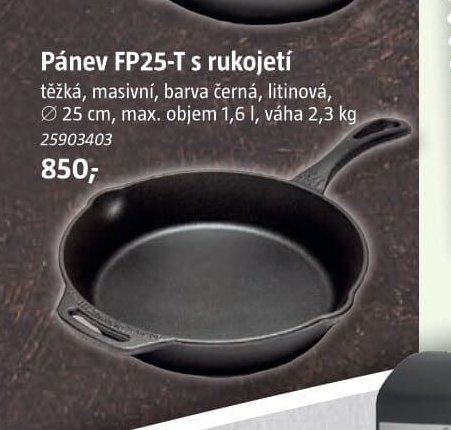Pánev FP25-T s rukojetí