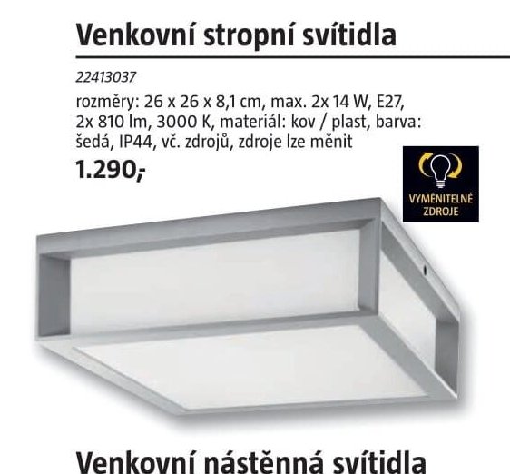 Venkovní stropní svítidla 22413037