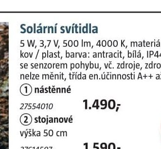 Solární svítidla 27554010