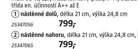 Série venkovních svítidel (nástěnné dolů)