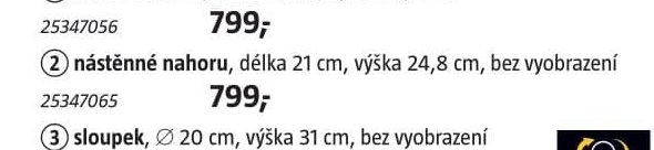 Série venkovních svítidel (nástěnné nahoru)
