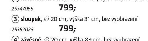 Série venkovních svítidel (sloupek)