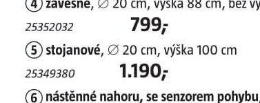 Série venkovních svítidel (stojanové)