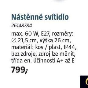 Nástěnné svítidlo