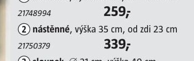 Série venkovních svítidel (nástěnné)