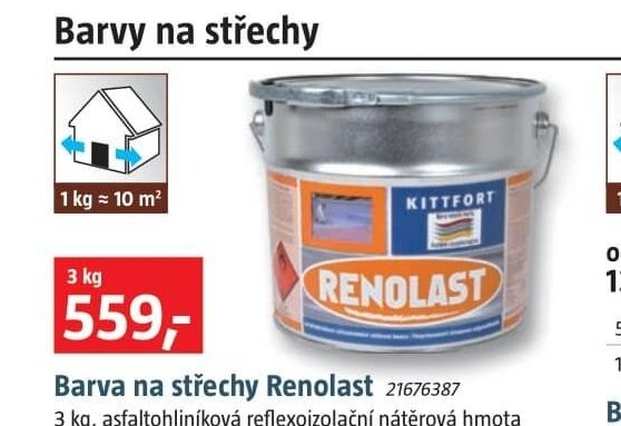 Barva na střechy Renolast