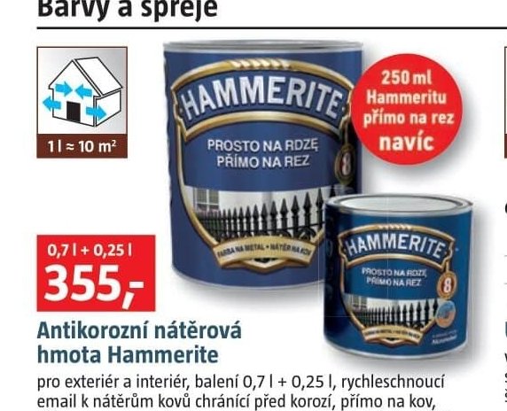 Antikorozní něterová hmota Hammerite