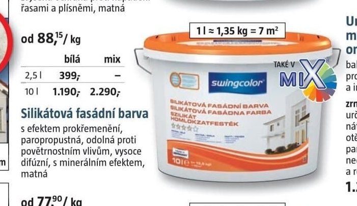 Silikátová fasádní barva