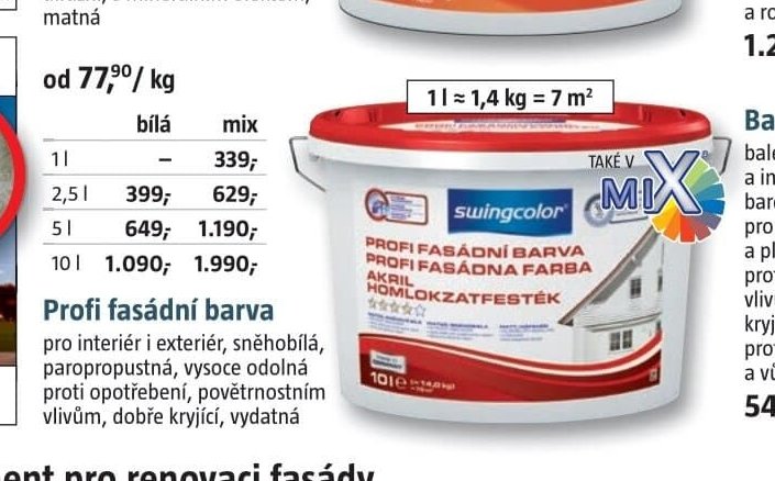 Profi fasádní barva