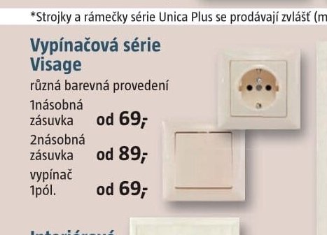 Vypínačová série Visage