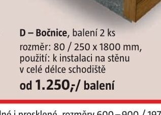 D - Bočnice