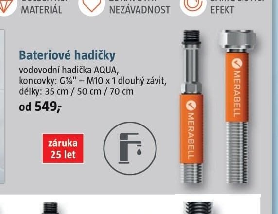 Bateriové hadičky MERABELL