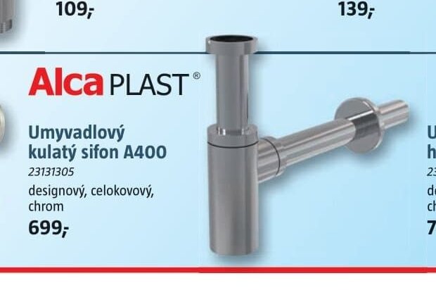 Umyvadlový kulatý sifon A400 23131305
