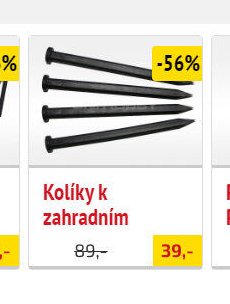 Kolíky k zahradním