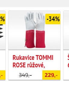 Rukavice TOMMI ROSE růžové