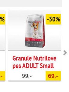 Granule Nutrilove pes ADULT Small