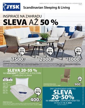 akční leták Jysk 7.5.2020-20.5.2020