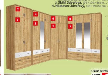 Variabilní skříňový program Bremen Extra