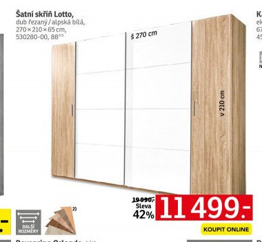 Šatní skříň Lotto