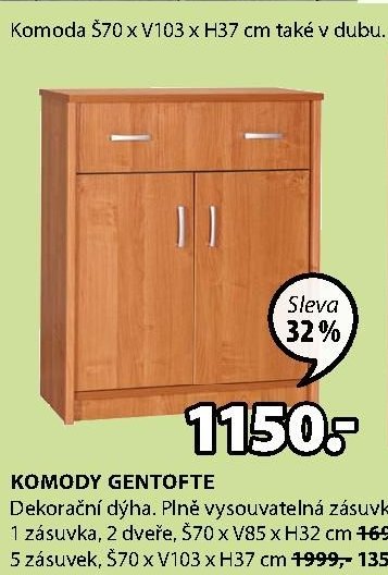 KOMODA GENTOFTE 2 dveře