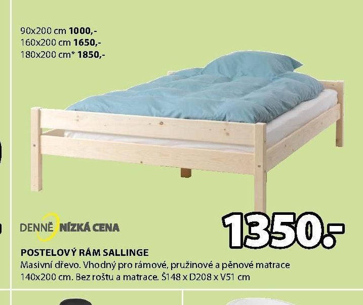 POSTELOVÝ RÁM SALLINGE