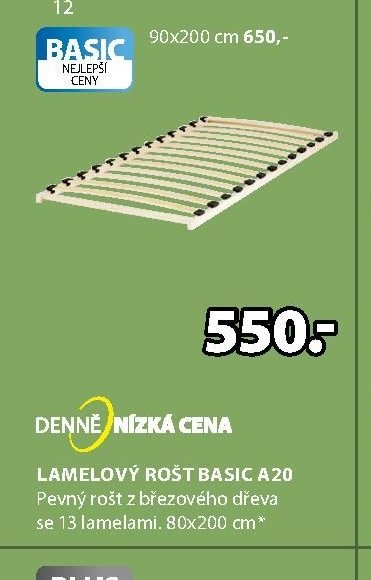 Lamelový rošt BASIC A20