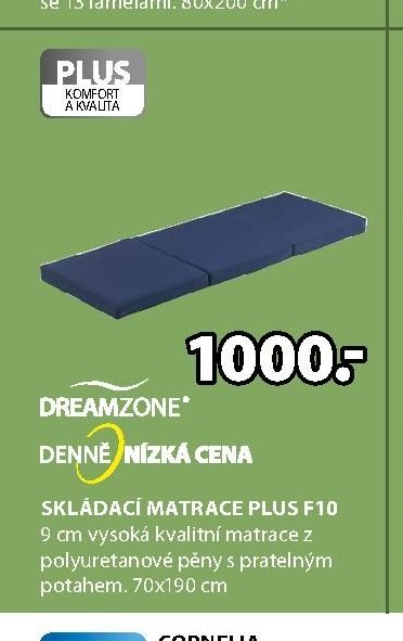 Skládací matrace PLUS F10