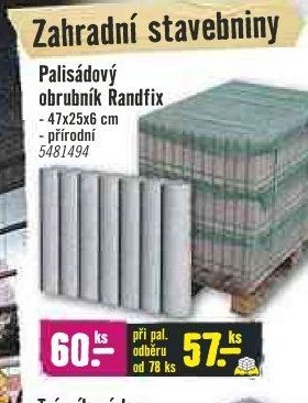 Palisádový obrubník Randfix