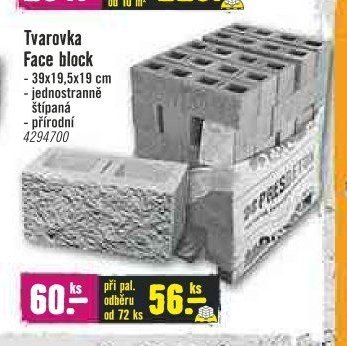 Tvarovka Face block