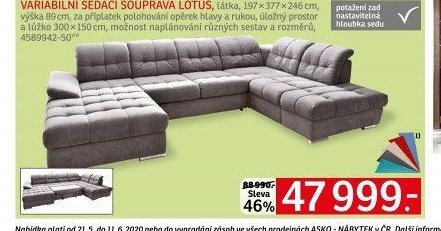 Variabilní sedací souprava Lotus