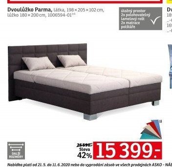 Dvoulůžko Parma