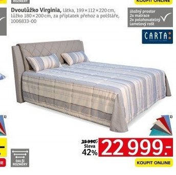 Dvoulůžko Virginia