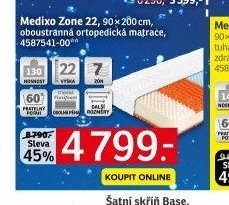 Medixo Zone 22, 90x200 cm, oboustranná ortopedická matrace