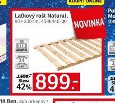 Latkový rošt Natural, 90x200 cm