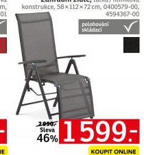 Zahradní židle, látka / hliníková konstrukce