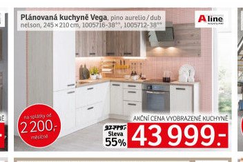 Plánovaná kuchyně Vega