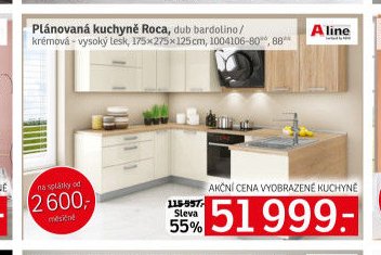 Plánovaná kuchyně Roca