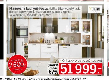 Plánovaná kuchyně Focus