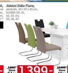 Jídelní židle Flora, ekokůže
