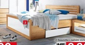 Ložnice Fernando, Dvoulůžko s nočními stolky