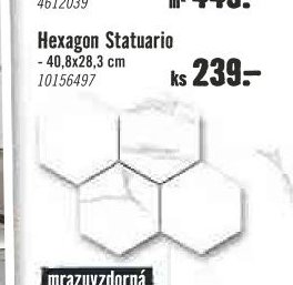 Hexagon Statuario