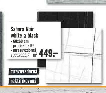 Sahara Noir white a black