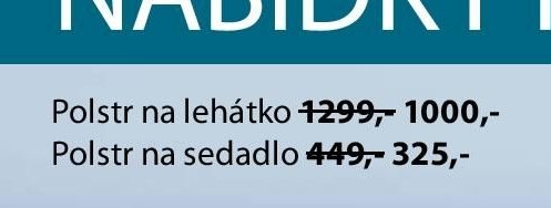 Polstr na lehátko