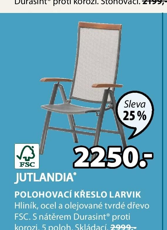 POLOHOVACÍ KŘESLO LARVIK