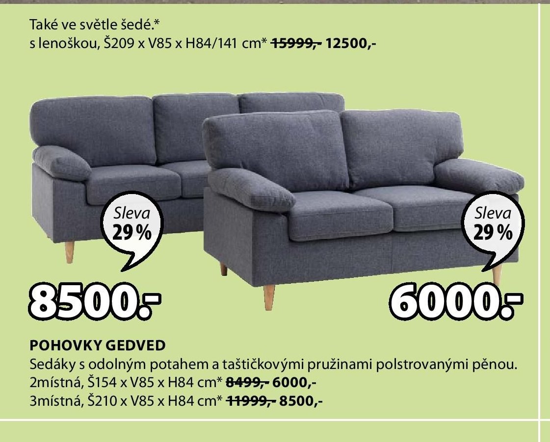 Pohovky GEDVED