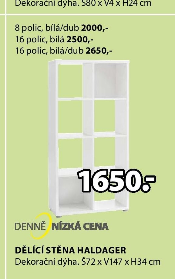 Dělící stěna HALDAGER