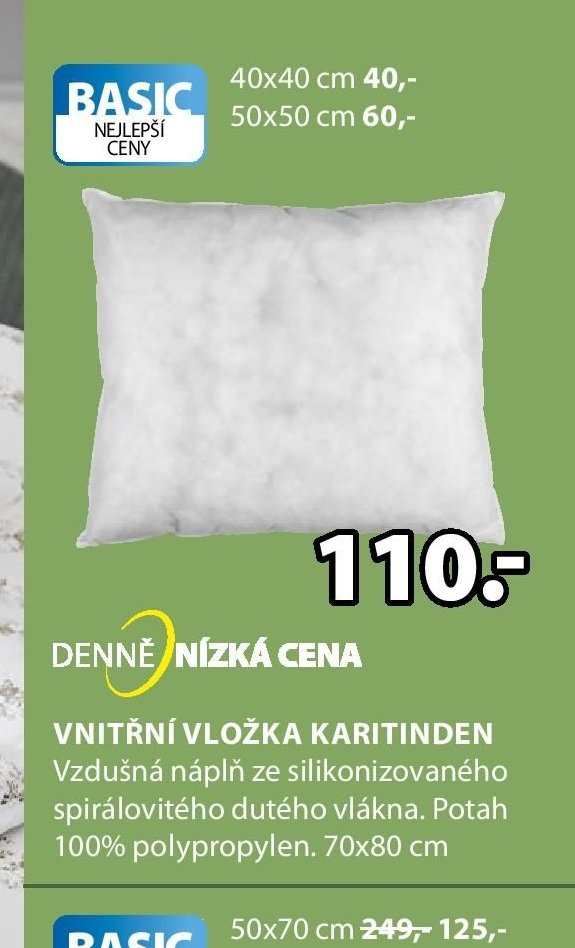 VNITŘNÍ VLOŽKA KARITINDEN