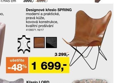 Designové křeslo SPRING
