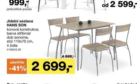 Jídelní sestava HANS SON